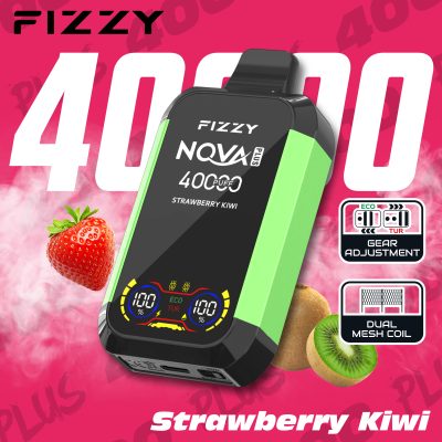 Fizzy Nova Plus Strawberry Kiwi – 40K (40000) Puffs Disposable Vape