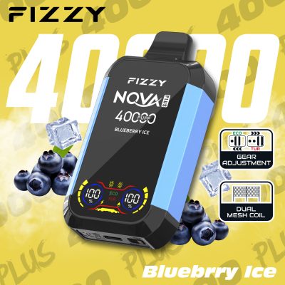Fizzy Nova Plus Blueberry Ice – 40K (40000) Puffs Disposable Vape