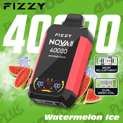 Fizzy Nova Plus Watermelon Ice – 40K (40000) Puffs Disposable Vape
