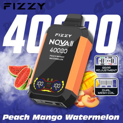 Fizzy Nova Plus Peach Mango Watermelon – 40K (40000) Puffs Disposable Vape