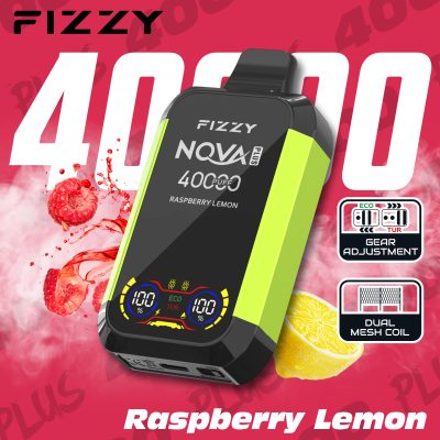 Fizzy Nova Plus Raspberry Lemon – 40K (40000) Puffs Disposable Vape