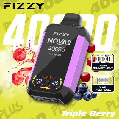 Fizzy Nova Plus Triple Berry – 40K (40000) Puffs Disposable Vape
