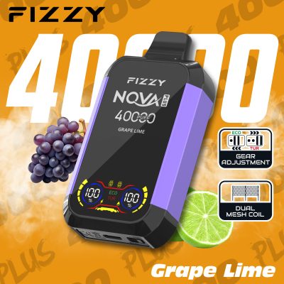 Fizzy Nova Plus Grape Lime – 40K (40000) Puffs Disposable Vape