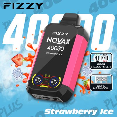 Fizzy Nova Plus Strawberry Ice – 40K (40000) Puffs Disposable Vape